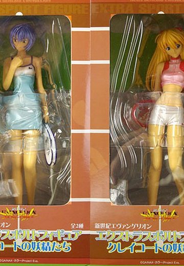 EVA EXスポルトフィギュア クレイコートの妖精たち 綾波レイ／惣流・アスカ・ラングレー 2种 | Hpoi手办维基