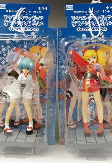 EVA Extra Figure feat.okama まつりのよるに 綾波レイ＆惣流・アスカ・ラングレー 2种套件 | Hpoi手办维基