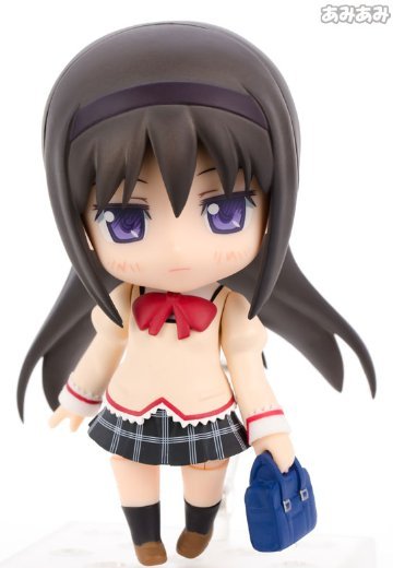 粘土人 魔法少女小圆 晓美焰 制服Ver. （汪达ーフェスティバル2012、グッドスマイルOnlineショップ限定） | Hpoi手办维基