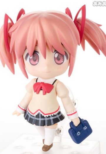 粘土人 魔法少女小圆 鹿目圆香 制服Ver. （汪达ーフェスティバル2011夏、グッドスマイルOnlineショップ受注生産） | Hpoi手办维基