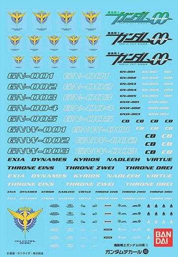 高达 デカール GD46 OO汎用(1) | Hpoi手办维基