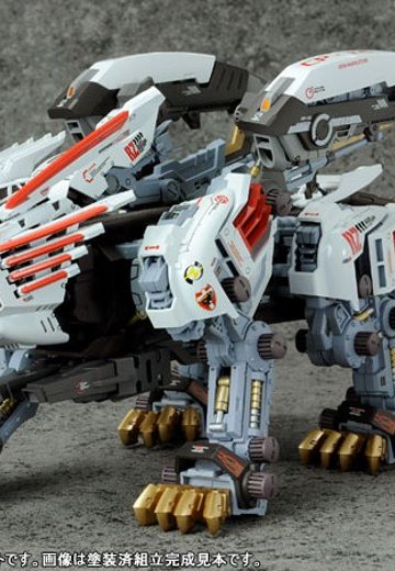 索斯机兽 RZ-028 白色超重剑长牙狮 一部涂装済Plastic Kit irisawa流通限定品 | Hpoi手办维基