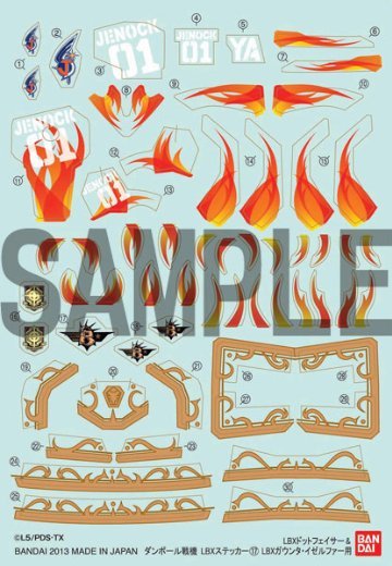 ダン铁球戦机ウォーズ LBXステッカー(17) LBXドットフェイサー＆LBXガウンタ・イゼルファー用 | Hpoi手办维基