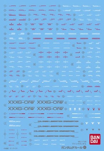 高达 デカール No.81 MG XXXG-01W ウイング高达用 単品 | Hpoi手办维基