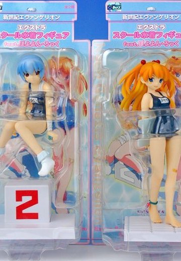 EVA Extra学校泳装フィギュア feat.ぽよよん・ろっく 绫波丽＆明日香 2种套件  | Hpoi手办维基