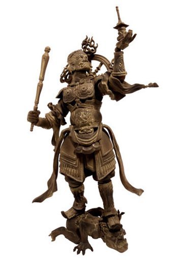 转轮佛像系列 No.001EX 多闻天 木调版