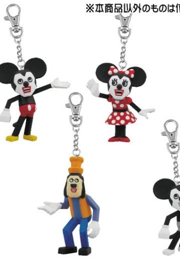 UltraDetailFigure No.89 キュービックマウス ミッキーマウス 白黑版 キーチェーン仕様版 | Hpoi手办维基