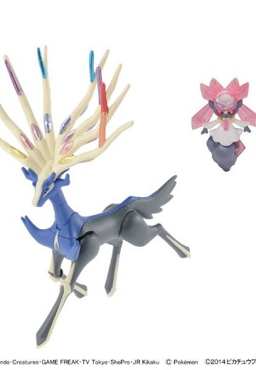 口袋妖怪・ザ・ムービーXY 口袋妖怪プラモコレクション セレクト系列 ゼルネアス＆ディアンシーSET プラモデル | Hpoi手办维基