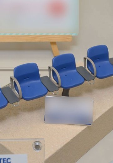 鉄道小物系列 EK-10 新型车站座椅（蓝色）