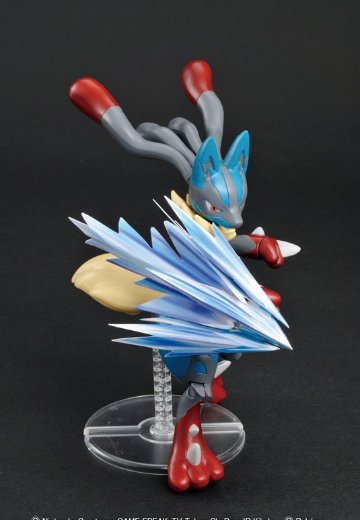 宝可梦拼装模型 No.35＋No.37 特选系列 超级路卡利欧 VS 超级火焰鸡套装 (ポケラマはじめよう) | Hpoi手办维基