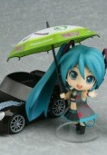 粘土人 #075 赛车良笑和VOCALOID 初音未来 黑色版 | Hpoi手办维基