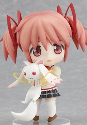 粘土人 #175 魔法少女小圆 鹿目圆香 & 丘比 学校统一的版本。 | Hpoi手办维基