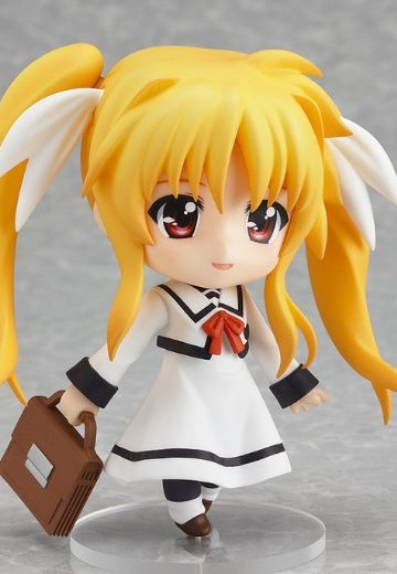 粘土人 #254 魔法少女奈叶 电影2 A的艺术 & 菲特·泰斯塔罗沙 私立圣祥大付属小学校制服 | Hpoi手办维基