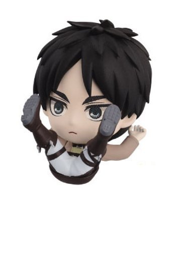 ちびきゅんｷｬﾗ 迷你Q『进击的巨人』～格闘术训练～ 进击的巨人 艾连・叶卡  | Hpoi手办维基