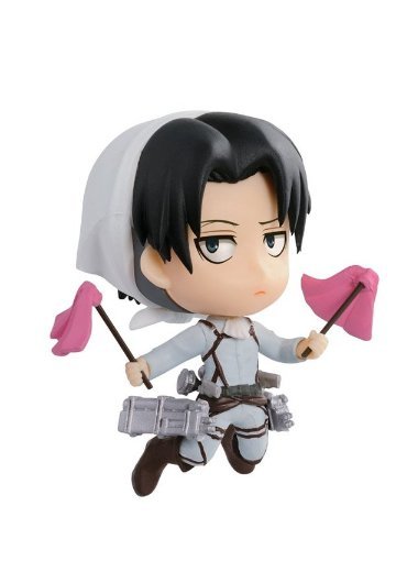 ちびきゅんｷｬﾗ 一番赏 进击的巨人～飞べ!调査兵団!!～ 进击的巨人 リヴァイ Cleaning ver. 