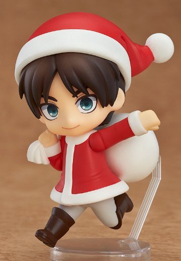 迷你黏土人 进击的巨人 艾伦·耶格尔 圣诞服Ver. | Hpoi手办维基