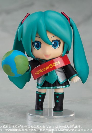 迷你黏土人 初音未来 and Future Stars Project mirai MIKU打油 こんぷり～と Ver. 