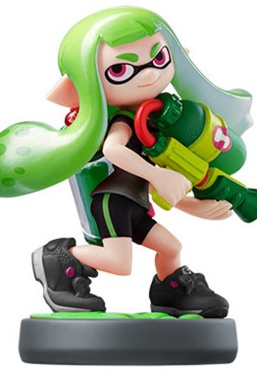 amiibo 斯普拉遁 墨灵 人形 女孩 绿色