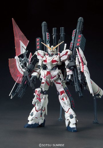 HGUC 1/144  机动战士高达UC RX-0 全装甲独角兽高达 (毁灭模式/Red Psycoframe ver.) | Hpoi手办维基