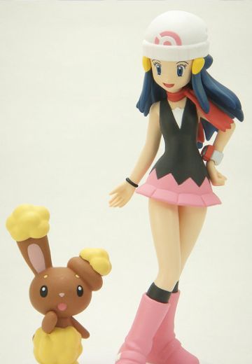 DX组立式Girl手办 口袋妖怪珍珠＆钻石 小光&卷卷耳 