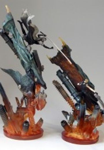 SCULPTURE ARTS 最终幻想VII アドベントチルドレン 赛菲罗斯 Flame Base  | Hpoi手办维基