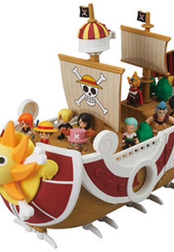 海贼王 巴索罗缪・大熊&布鲁克&迪巴鲁&弗兰奇&蒙奇･D･路飞&摩托巴洛&娜美&妮可・罗宾&罗布·卢奇&罗罗亚・索隆&山治&乌索普&千里阳光号&托尼托尼・乔巴 航海王纪念原木船 | Hpoi手办维基