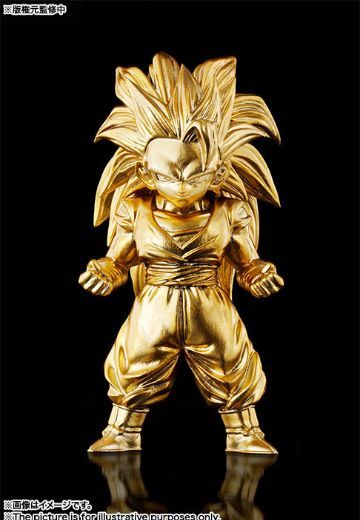 超合金の块 龙珠Z 孙悟空超级赛亚人3 巴哈姆特カラー 金色仕上げ 