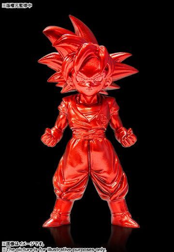 超合金の块 龙珠超 孙悟空超级赛亚人ゴッド 巴哈姆特カラー Redメタリック 