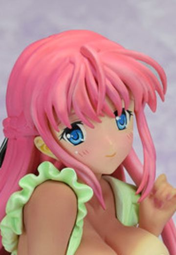 彼女×彼女×彼女 织节秋奈 裸エプロン 晒痕 パステルグリーンカラー  | Hpoi手办维基