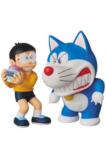 UltraDetailFigure #400 哆啦A梦 野比 のび太&哆啦A梦 Ookamiotoko Cream ver.  | Hpoi手办维基