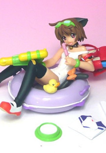 すく水ぺったん み～こ White 泳装