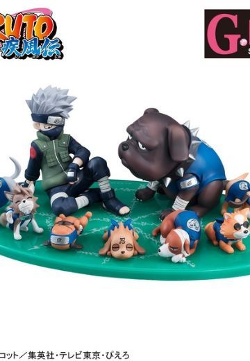 NARUTO -火影忍者- 疾风伝 アキノ&旗木卡卡西&帕克 と忍犬たち | Hpoi手办维基