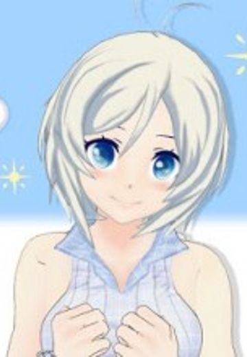 电脑少女白