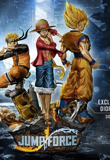 ジオラマ Jump Force 漩涡鸣人&孙 悟空 超级赛亚人&モンキー･D･路飞 