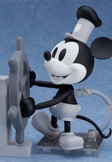 粘土人#1010a 威利号汽船 米老鼠 1928版 黑白色 | Hpoi手办维基