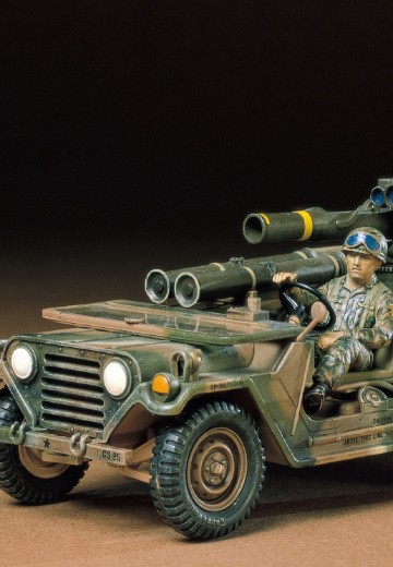 25125 1/35 美国 M151A2 轻型吉普车 “陶式”反坦克导弹 牵引发射器 | Hpoi手办维基