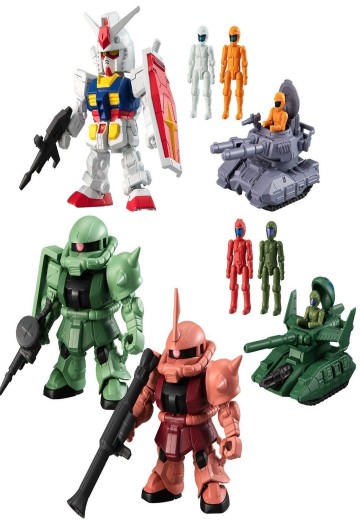 万代食玩 机动战士高达微型战场第1弹 (10個入)