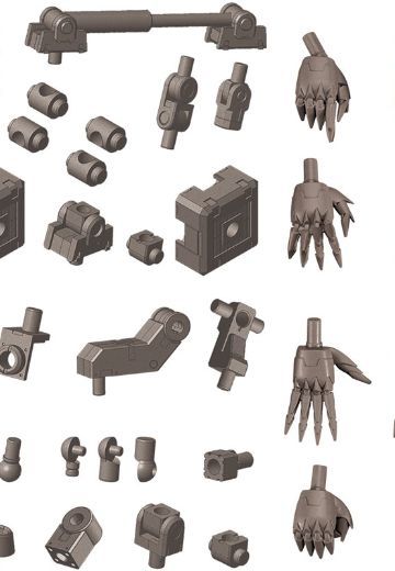 M.S.G 模型改造工具 机械配件SET03 枪金属色连接装置Ver. | Hpoi手办维基