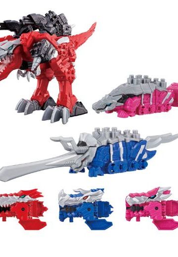 骑士竜戦队龙ソウジャー 骑士竜系列01＆02＆03 竜装合体 DXキシ龙オースリーナイツSET[Bandai]《発売済・在库品》 | Hpoi手办维基