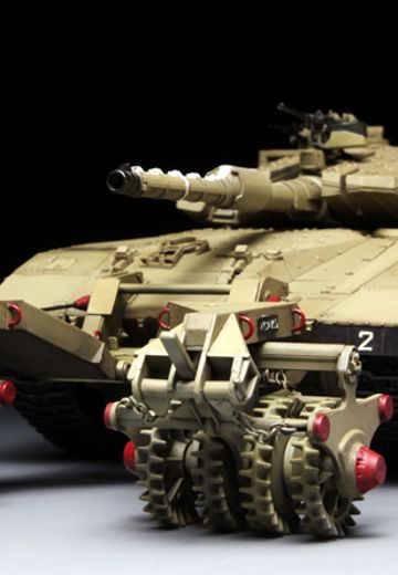 1/35 以色列梅卡瓦Mk.3 BAZ主战坦克装载Nochri Dalet扫雷滚系统 | Hpoi手办维基