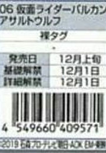 Riderヒーロー系列 6 仮面Riderゼロワン 仮面Riderバルカン Assault Wolf 