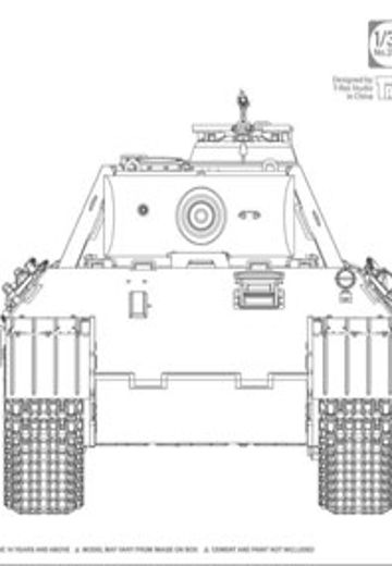 1/35 WW.II 德国 豹式 中型坦克 Sd.Kfz 171 A型 早期型 全内饰 | Hpoi手办维基