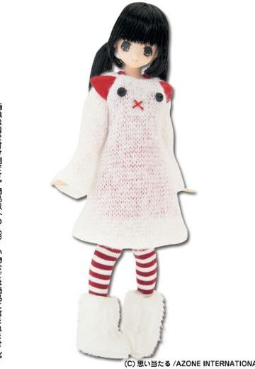 人形の服 动物针织连身衣 Cat  | Hpoi手办维基