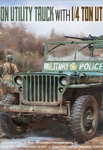 1/35 美国陆军 1/4吨多功能卡车与拖车和宪兵 | Hpoi手办维基