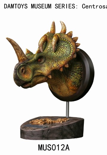 DAMTOYS MUS012 博物馆系列 尖角龙Centrosaurus 头部收藏级雕像A B | Hpoi手办维基