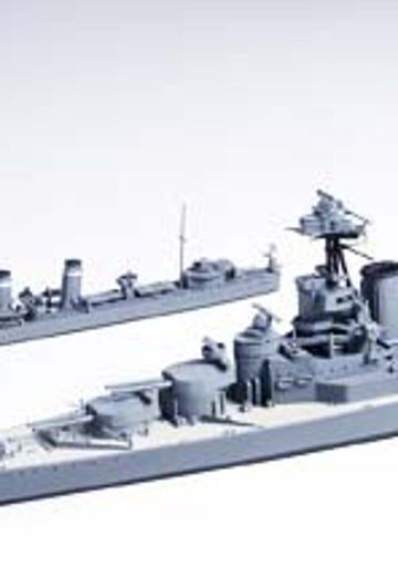 31806 1/700 水线系列 英国皇家海军 战列巡洋舰 胡德＆E级驱逐舰  北大西洋追击战 | Hpoi手办维基