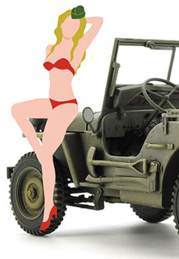 1/24 1/4吨 4x4运输车＆金发女郎 | Hpoi手办维基