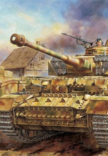 1/35 WW.II 德军 IV号坦克H型后期生产型 (附腑带有/无Zimmerit抗磁性涂层版套件) 