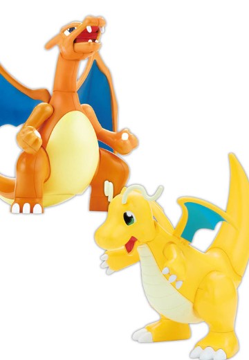 宝可梦塑料模型收藏 43 精选系列 喷火龙 (战斗Ver.) & 快龙 VS套装