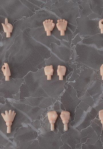 粘土娃 手掌零件套装（桃色/肉桂色/奶油色）